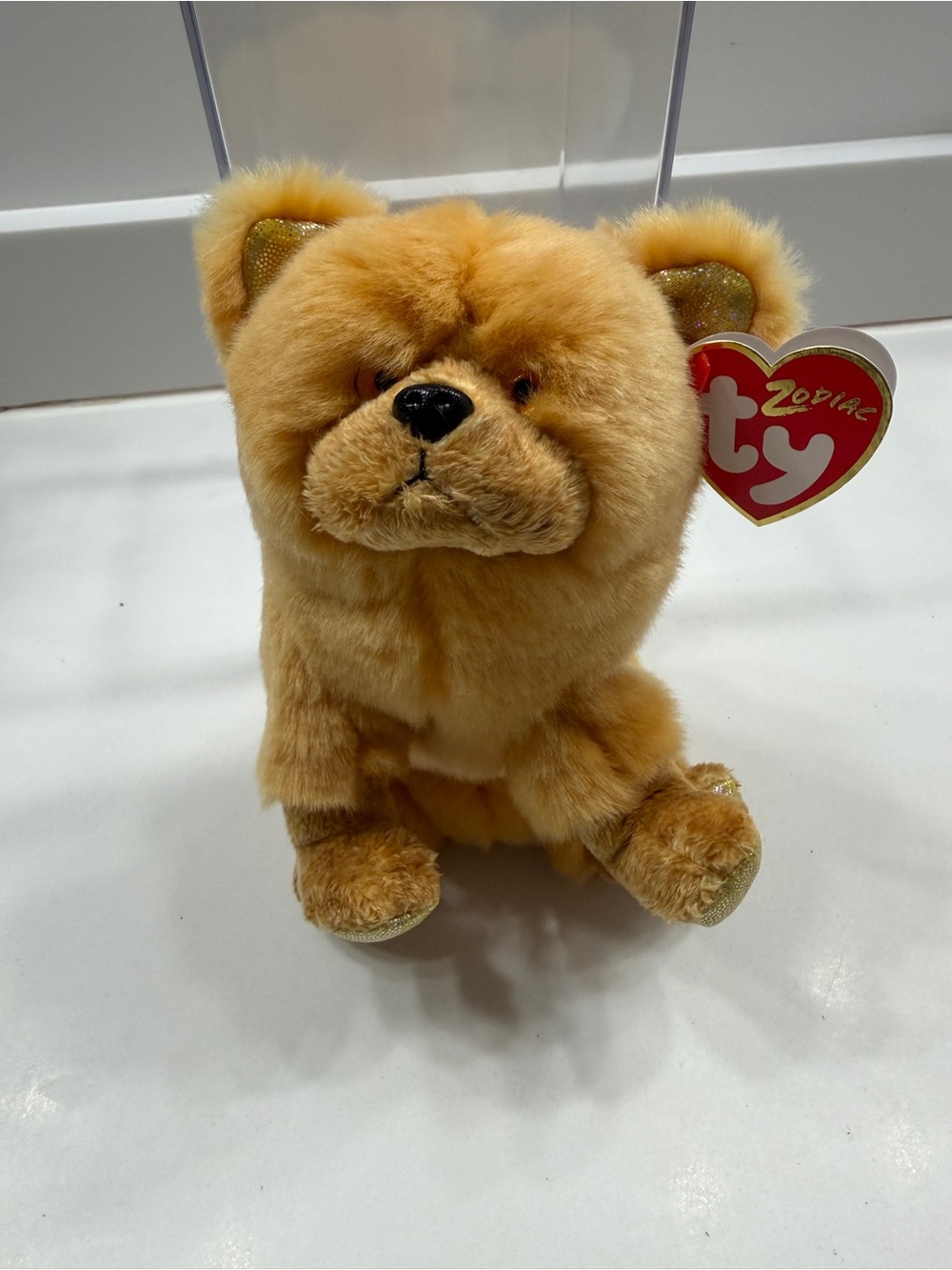 Ty Beanie Baby Zodiac “DOG” Golden Brown Plush
